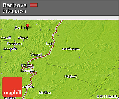 Physical 3D Map of Barisova