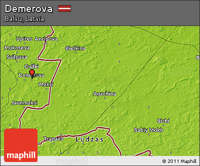 Physical 3D Map of Demerova