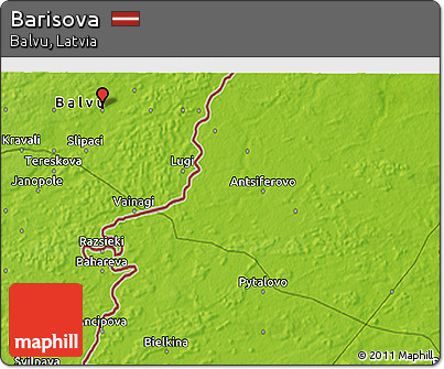 Physical 3D Map of Barisova