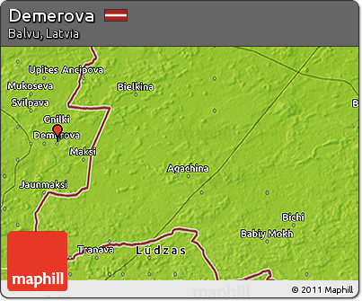 Physical 3D Map of Demerova