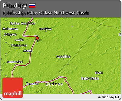 Physical 3D Map of Pundury