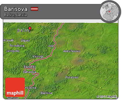 Satellite 3D Map of Barisova