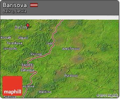 Satellite 3D Map of Barisova