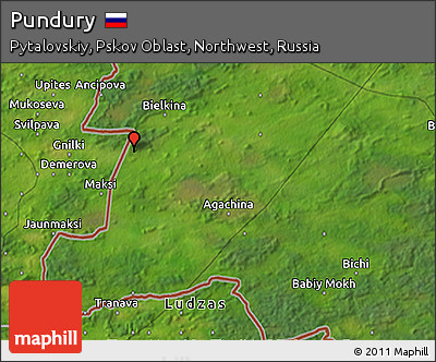 Satellite 3D Map of Pundury