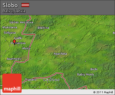Satellite 3D Map of Slobo