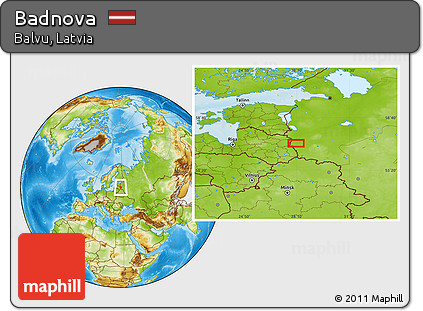 Physical Location Map of Badnova