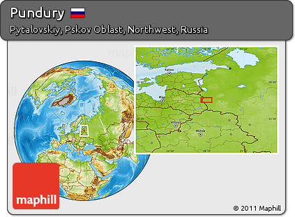 Physical Location Map of Pundury