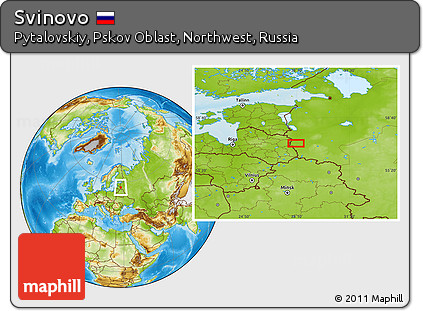 Physical Location Map of Svinovo