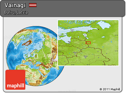Physical Location Map of Vainagi