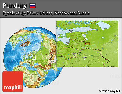 Physical Location Map of Pundury