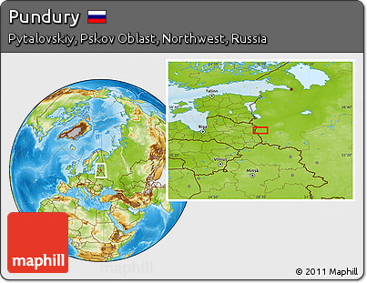 Physical Location Map of Pundury