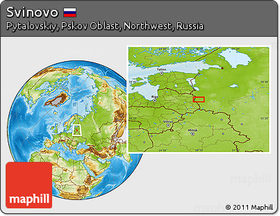 Physical Location Map of Svinovo