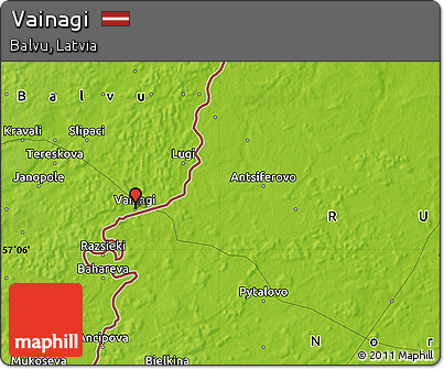 Physical Map of Vainagi