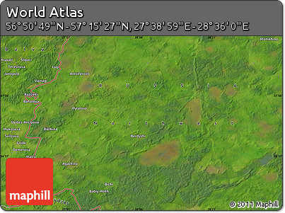 Satellite Map of the Area around 57° 3' 8" N, 28° 7' 30" E