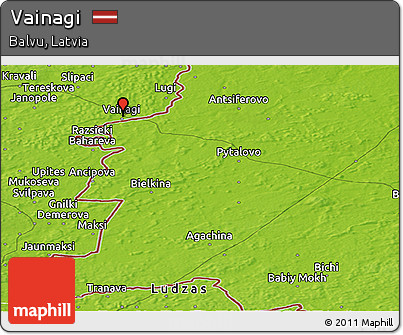 Physical Panoramic Map of Vainagi