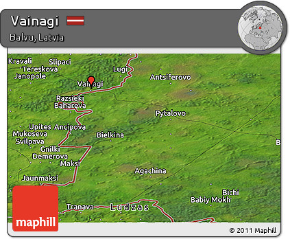 Satellite Panoramic Map of Vainagi
