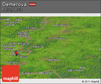 Satellite Panoramic Map of Demerova