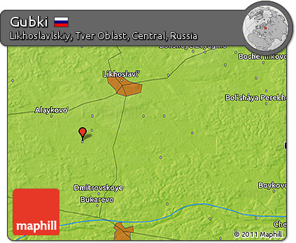 Physical 3D Map of Gubki