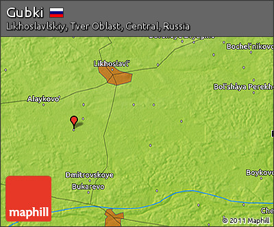 Physical 3D Map of Gubki