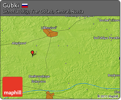 Physical 3D Map of Gubki