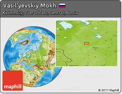 Physical Location Map of Vasil'yevskiy Mokh