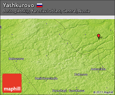 Physical 3D Map of Yashkurovo