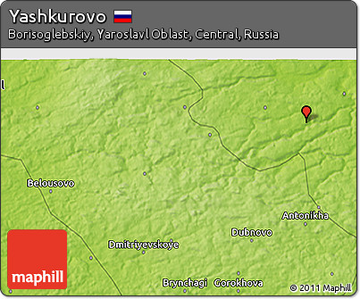 Physical 3D Map of Yashkurovo