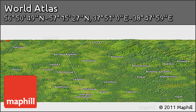 Satellite Panoramic Map of the Area around 57° 3' 8" N, 38° 19' 30" E