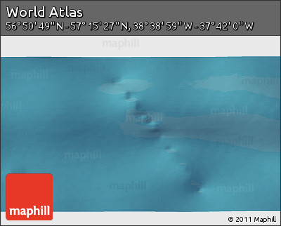 Satellite 3D Map of the Area around 57° 3' 8" N, 38° 10' 29" W