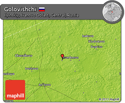 Physical 3D Map of Golovishchi