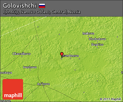 Physical 3D Map of Golovishchi