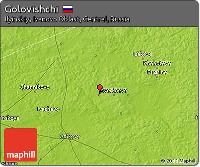 Physical 3D Map of Golovishchi