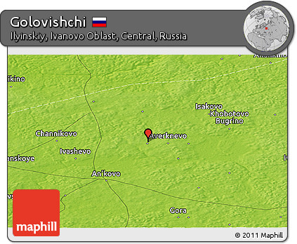 Physical Panoramic Map of Golovishchi