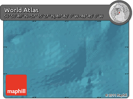 Satellite Map of the Area around 57° 3' 8" N, 49° 13' 30" W
