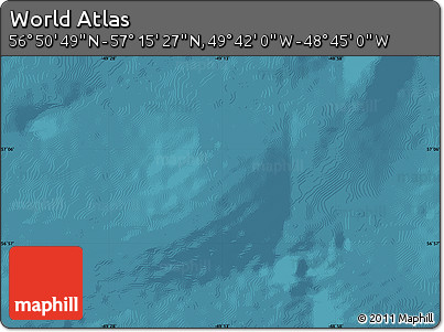 Satellite Map of the Area around 57° 3' 8" N, 49° 13' 30" W