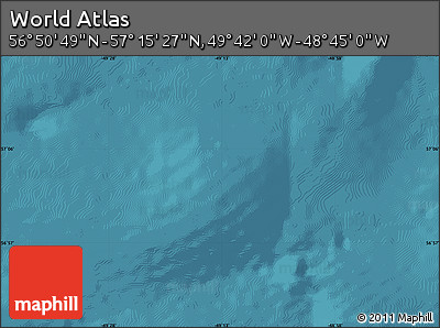 Satellite Map of the Area around 57° 3' 8" N, 49° 13' 30" W