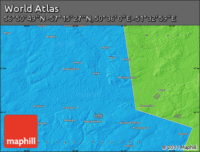 Political Map of the Area around 57° 3' 8" N, 51° 4' 30" E