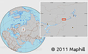Gray Location Map of Bol'shiye Oshvortsy