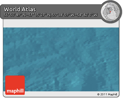 Satellite 3D Map of the Area around 57° 3' 8" N, 55° 10' 29" W
