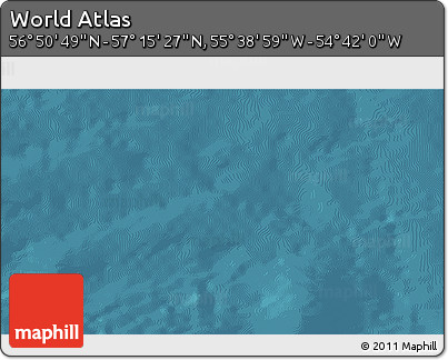 Satellite 3D Map of the Area around 57° 3' 8" N, 55° 10' 29" W