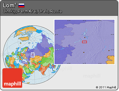 Political Location Map of Lom'