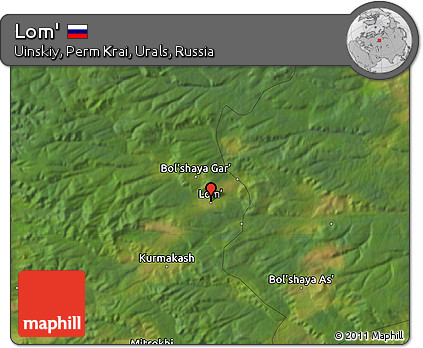 Satellite Map of Lom'