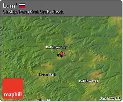 Satellite Map of Lom'