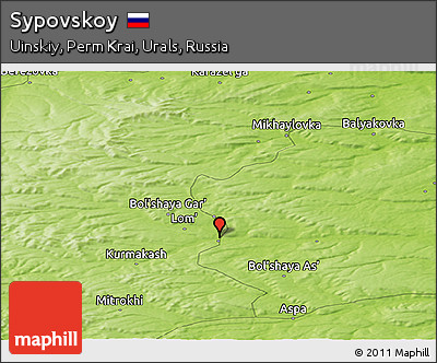 Physical Panoramic Map of Sypovskoy