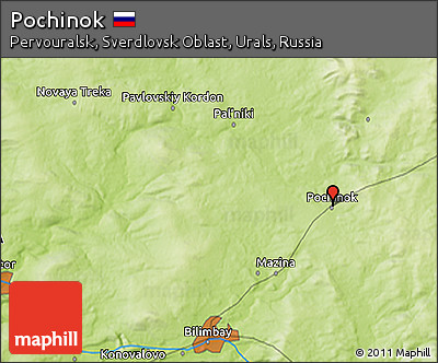 Physical 3D Map of Pochinok