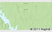 Political 3D Map of the area around 57° 3' 8" N, 67° 55' 30" W