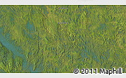Satellite 3D Map of the area around 57° 3' 8" N, 67° 55' 30" W