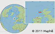 Savanna Style Location Map of the area around 57° 3' 8" N, 6° 43' 29" W