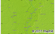 Physical Map of the area around 57° 3' 8" N, 70° 37' 30" E