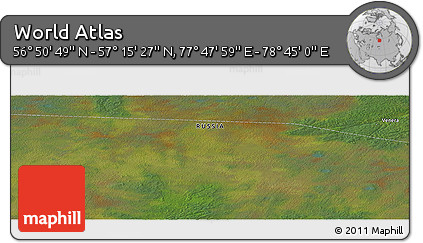 Satellite Panoramic Map of the Area around 57° 3' 8" N, 78° 16' 30" E